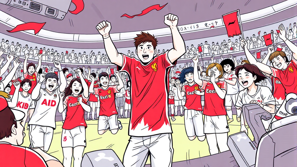 한국 대표팀의 전망 및 전략 (illustration 스타일)