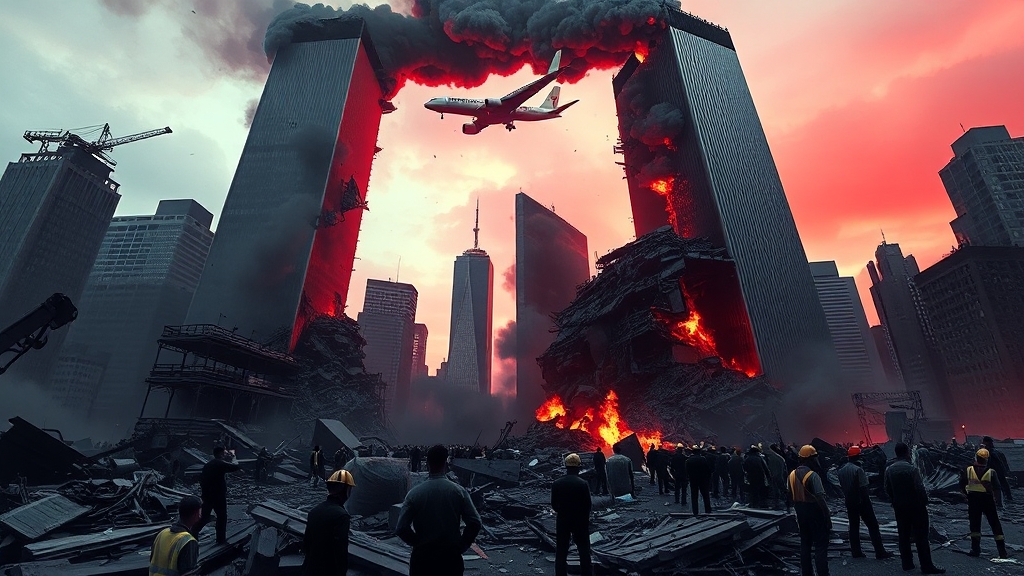 9.11 테러 개요 (illustration 스타일)