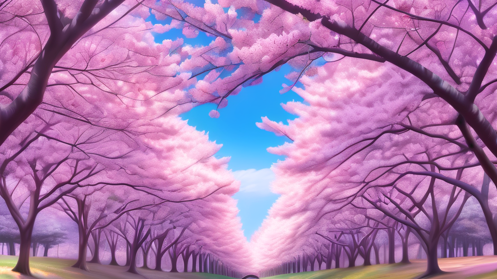 서울대공원 벚꽃 축제 정보 및 즐길 거리 (realistic 스타일)