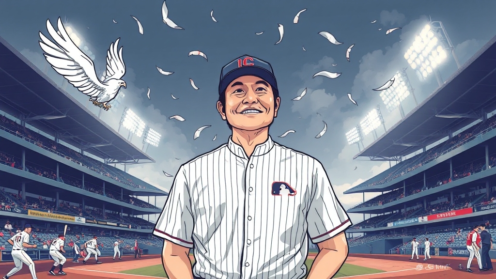 김경문 감독의 변화 (illustration 스타일)