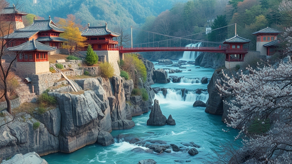 주변 관광 코스 추천 (realistic 스타일)