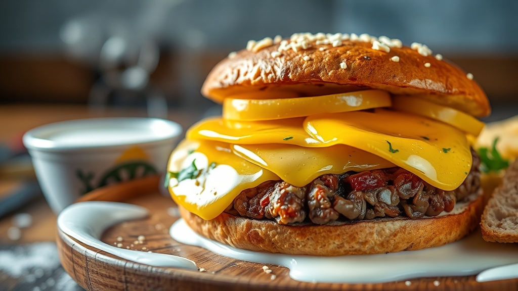 함박스테이크 재료 소개 (realistic 스타일)