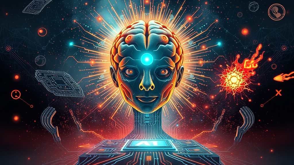 그록 4의 미래 전망 및 논란 (illustration 스타일)