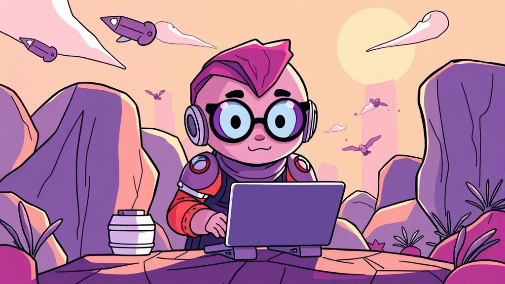 갤럭시 AI 기능으로 스마트하게 (cartoon 스타일)