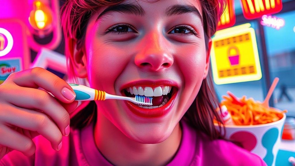 잇몸 부음, 초기 대처가 중요! (popart 스타일)