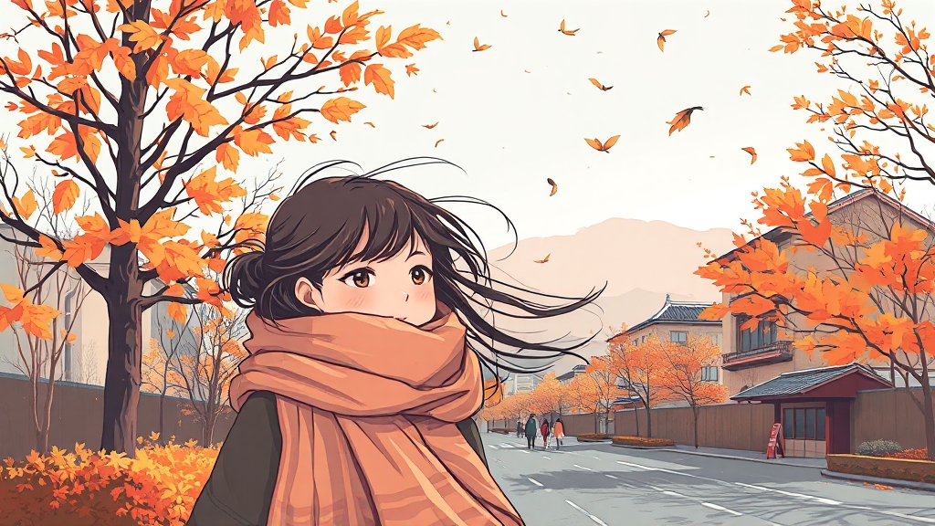 내일 서울 날씨, 이렇게 대비! (illustration 스타일)