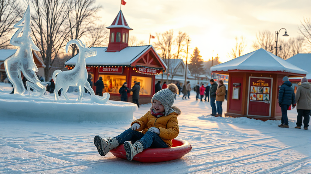 축제 즐길거리 (realistic 스타일)