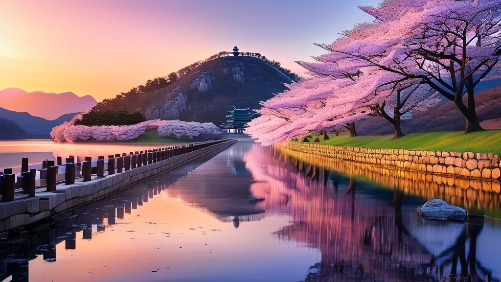 경주 벚꽃 여행 코스 및 방문 팁 (realistic 스타일)