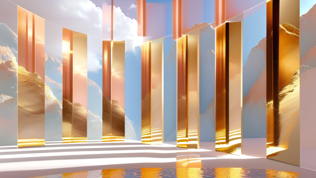 금 투자, 왜 지금 주목받을까? (watercolor 스타일)