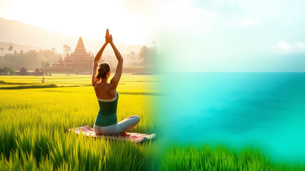 해외에서 즐기는 따뜻한 봄날의 휴식 (watercolor 스타일)