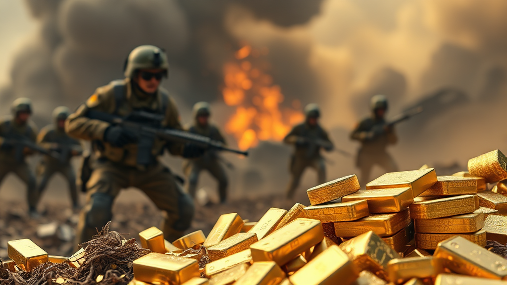 전쟁과 금값: 예상치 못한 관계 분석 (realistic 스타일)