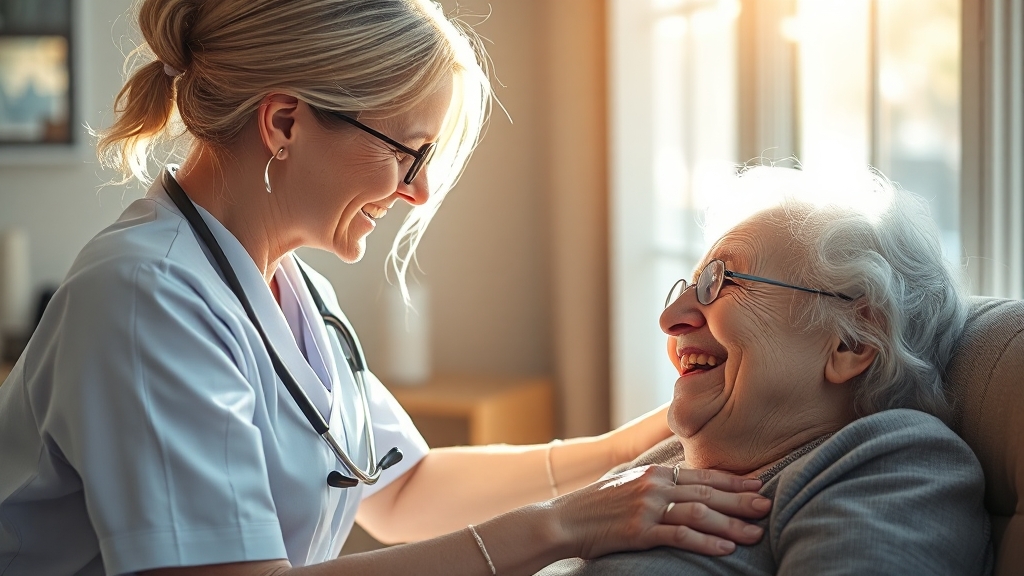 요양보호 관련 법규 및 윤리 (realistic 스타일)