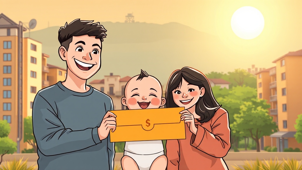 아동수당, 부모급여 놓치지 마세요! (cartoon 스타일)