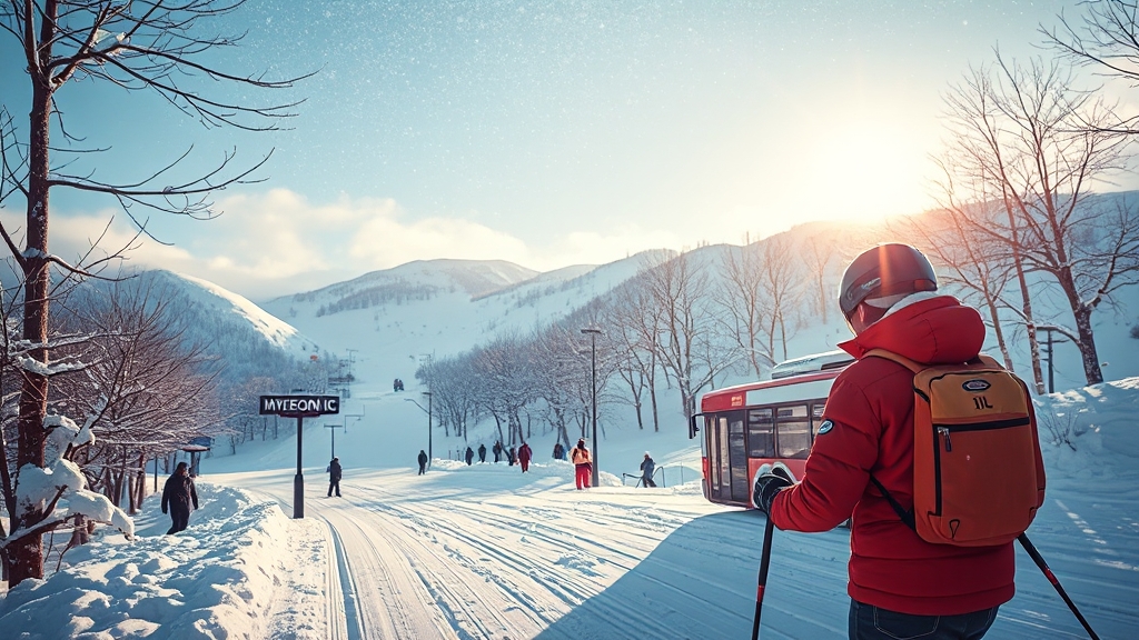 휘닉스파크 교통편 (realistic 스타일)