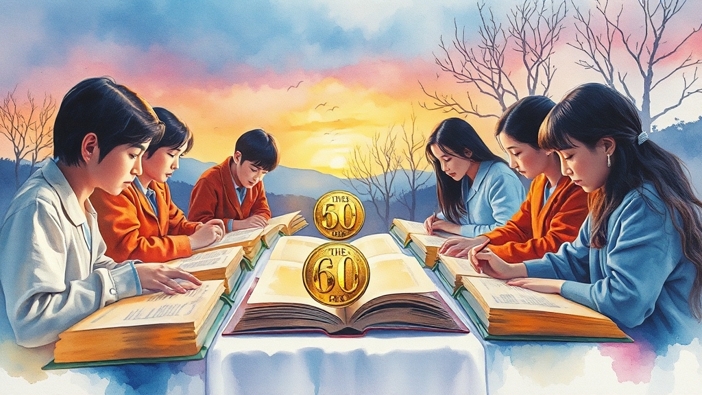 효과적인 학습 전략 (watercolor 스타일)