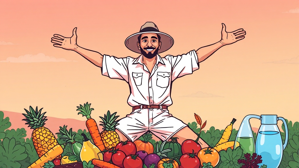 식습관 및 생활 습관 (cartoon 스타일)