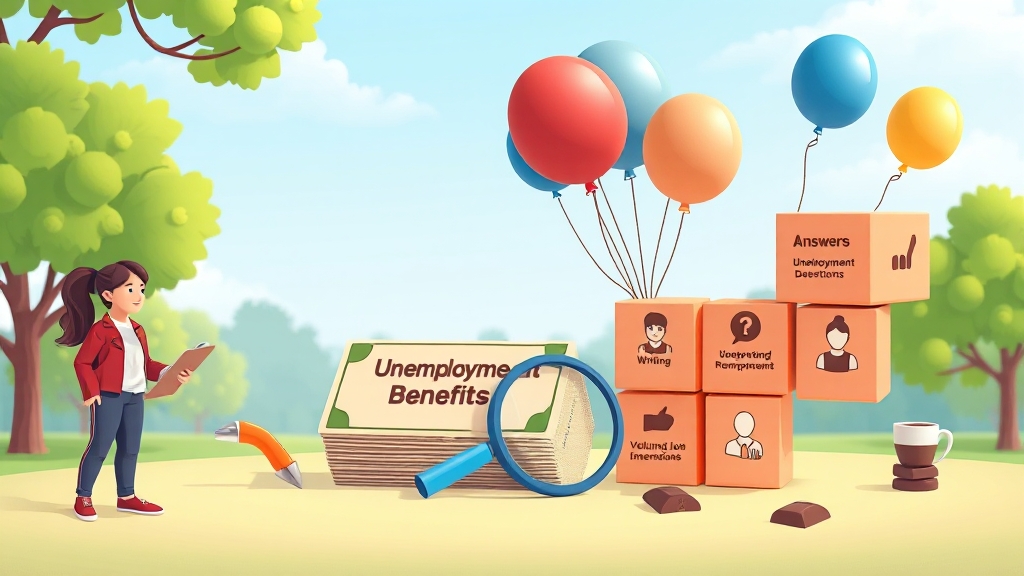 실업급여, 자주 묻는 질문들 (cartoon 스타일)