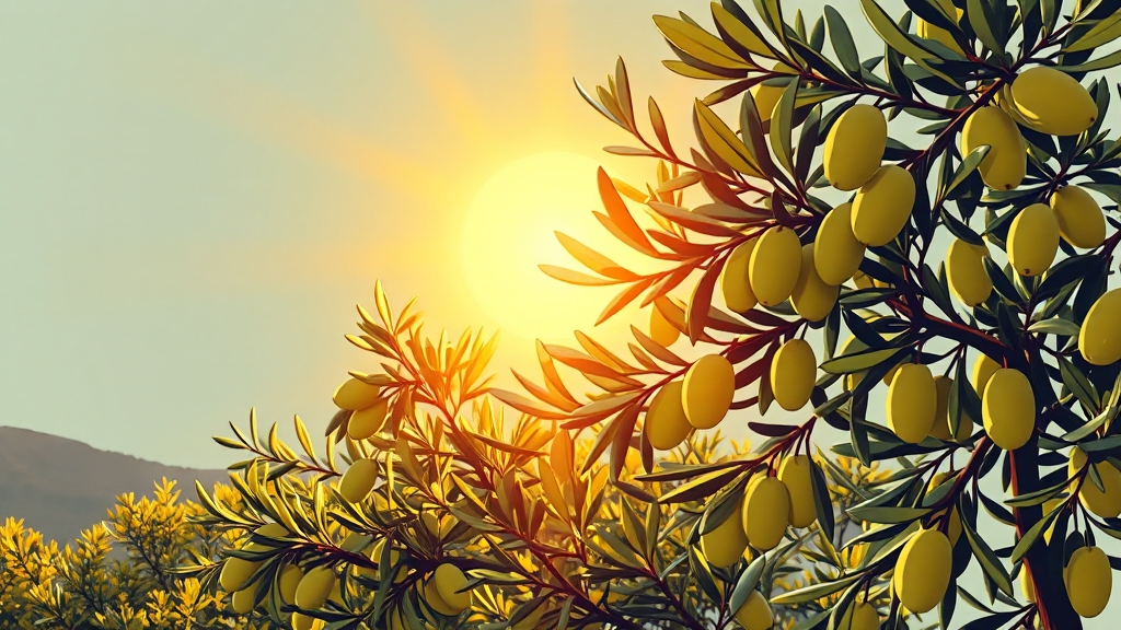 엑스트라버진 올리브오일의 효능 (illustration 스타일)