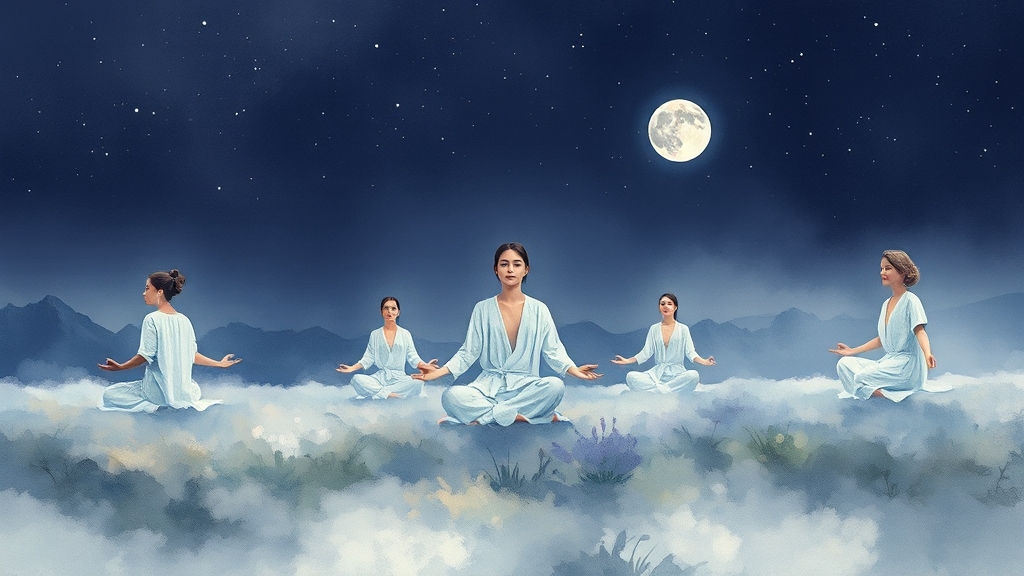 일상 속 마음챙김 명상 실천법 (watercolor 스타일)