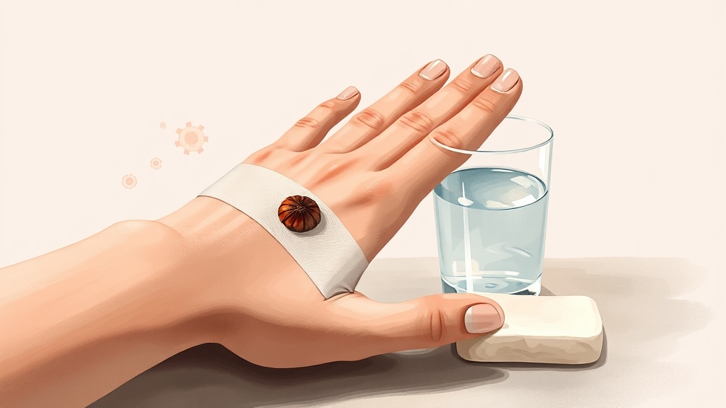 안전한 물집 관리 & 보호법 (illustration 스타일)