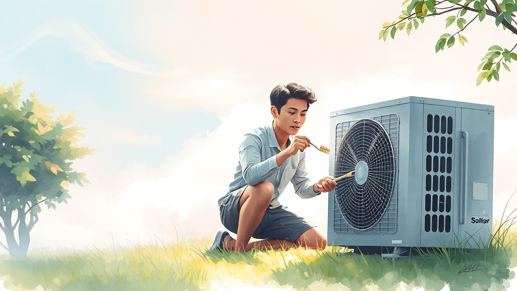 셀프 실외기 청소 가이드 (watercolor 스타일)