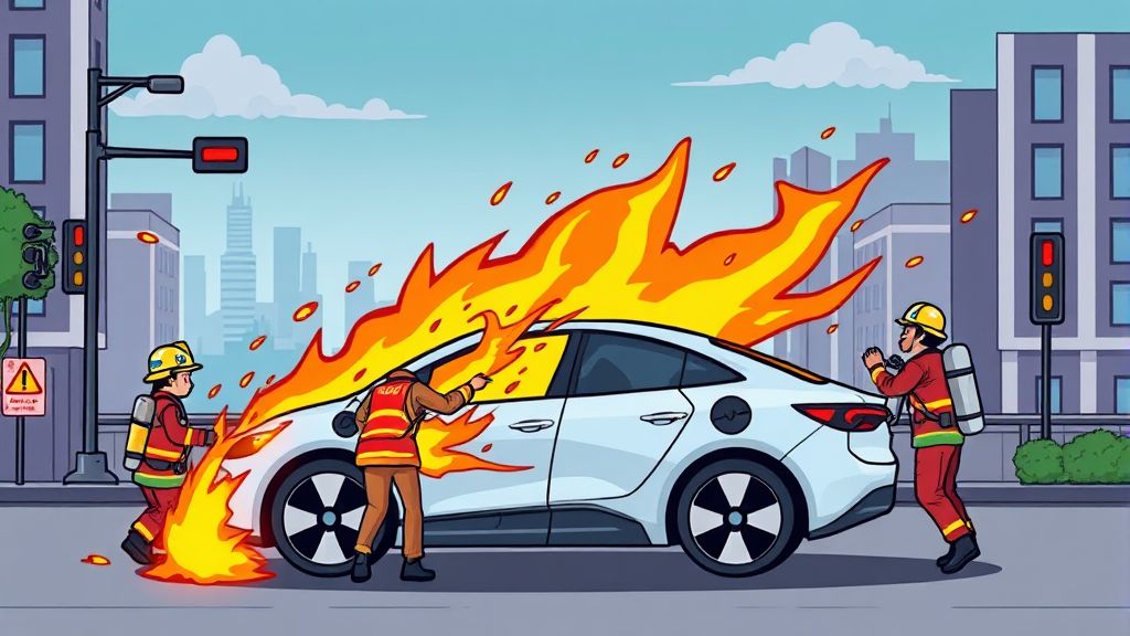 화재 보험 및 보상 (cartoon 스타일)