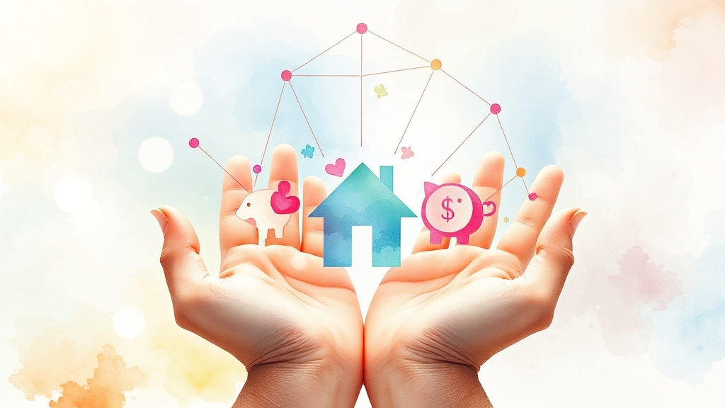 정부지원 소액생계비대출 (watercolor 스타일)