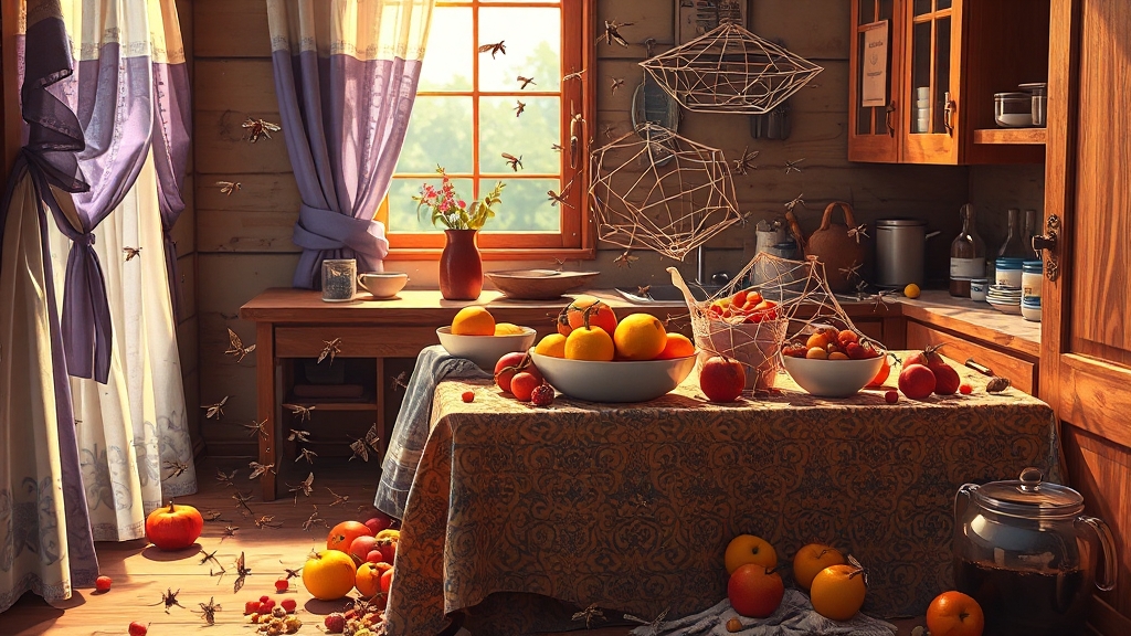 초파리, 왜 생길까? (illustration 스타일)