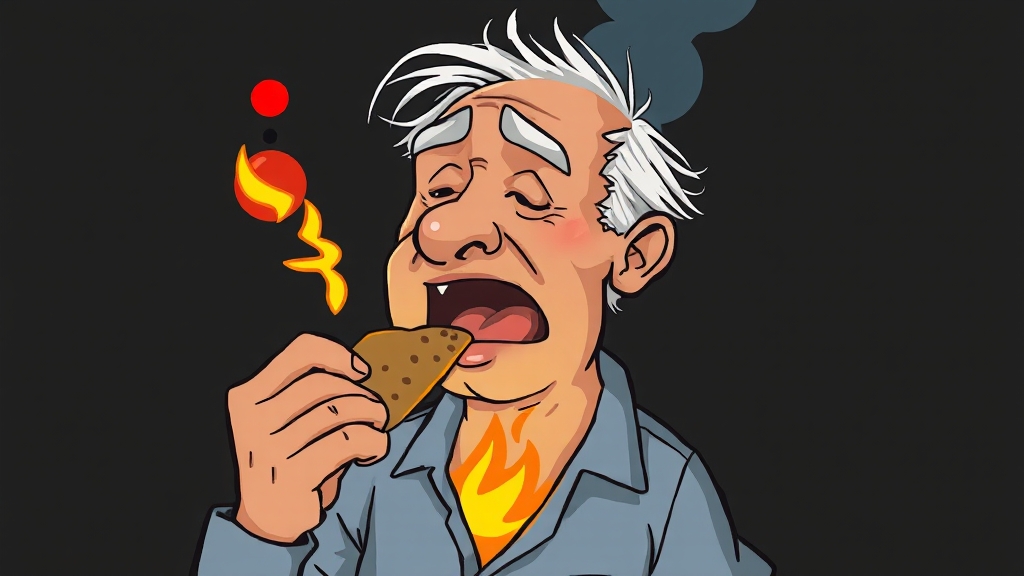 식도암 초기 증상, 놓치지 마세요! (cartoon 스타일)