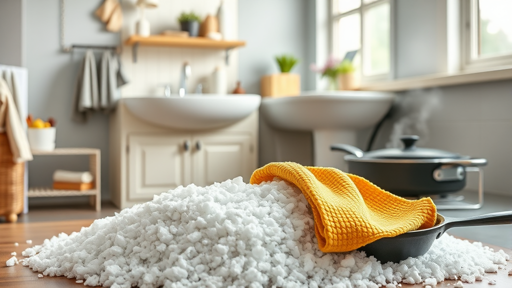 변기 외 다른 청소 꿀팁 (realistic 스타일)