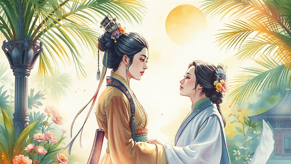 황후의 시간 여행, 그 결말 (watercolor 스타일)