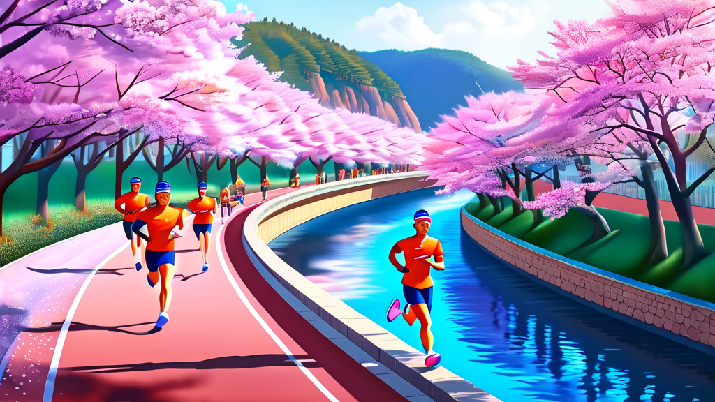 매력적인 안양천 코스 분석 (realistic 스타일)