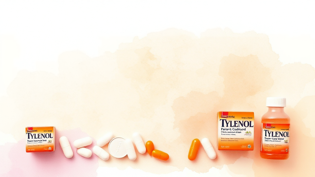 타이레놀, 종류별 특징은? (watercolor 스타일)