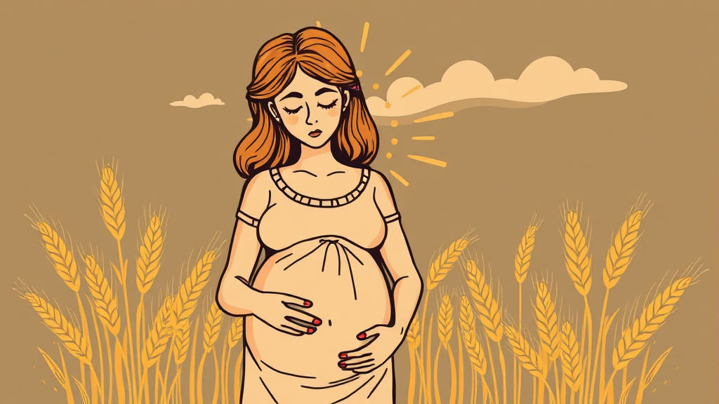 카무트 효소 섭취 시 주의사항 및 부작용 (illustration 스타일)