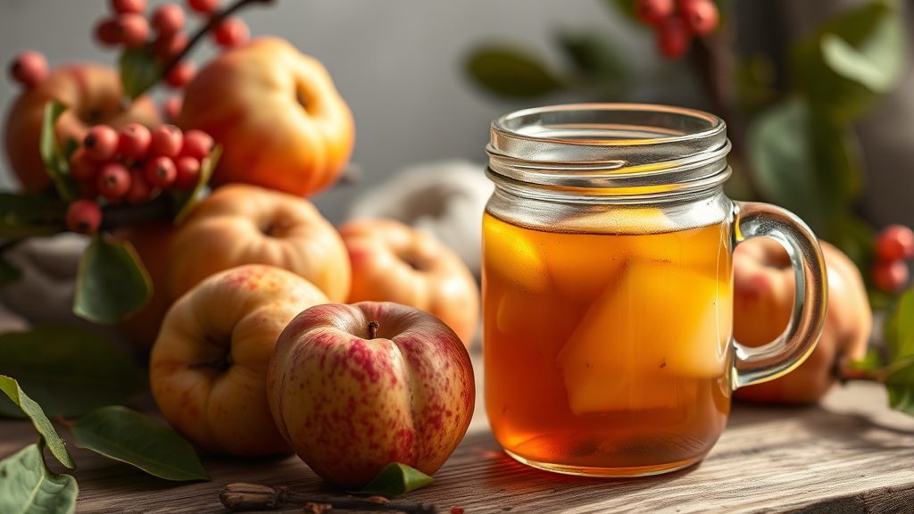 모과, 이렇게 보관하세요! (realistic 스타일)