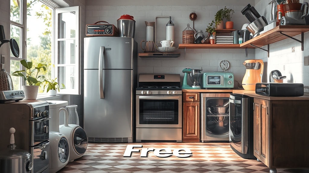 폐가전 무료수거, 궁금증 해결 (FAQ) (realistic 스타일)