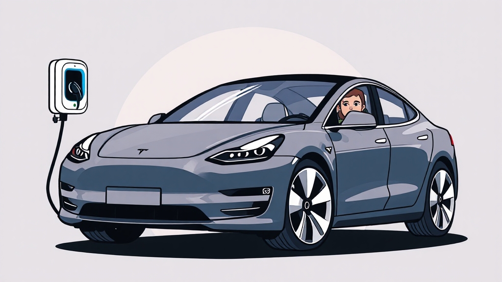 테슬라 유지비 절감 효과 (illustration 스타일)