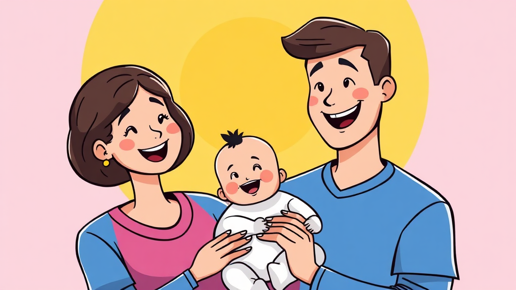 육아휴직, 누가 어떻게 신청할까? (cartoon 스타일)