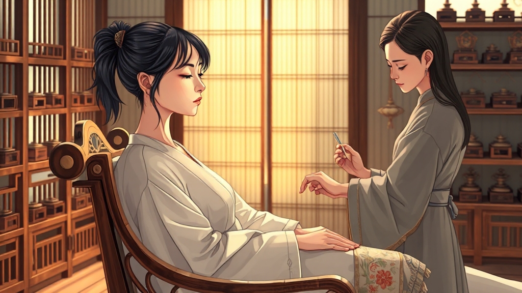 한의학적 접근 방법 (realistic 스타일)