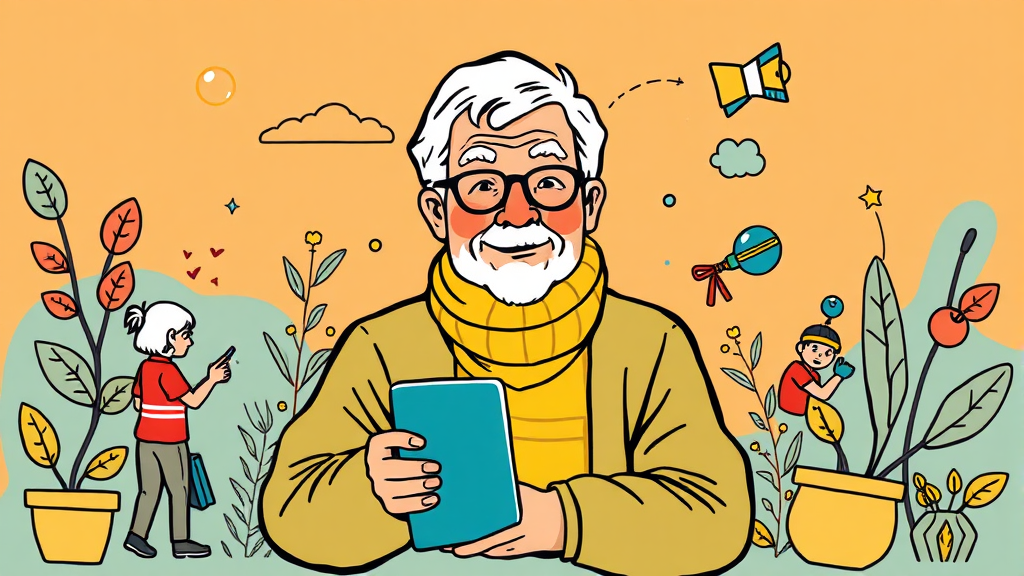 노인일자리 지원사업, 어떤 도움을 받을 수 있나요? (illustration 스타일)