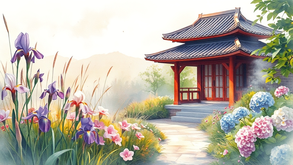 계절별 축제 & 특별 전시 (watercolor 스타일)