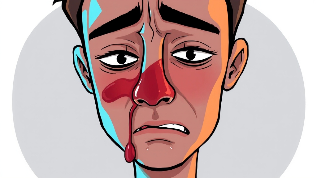 감기, 비염과 부비동암 차이점 (cartoon 스타일)