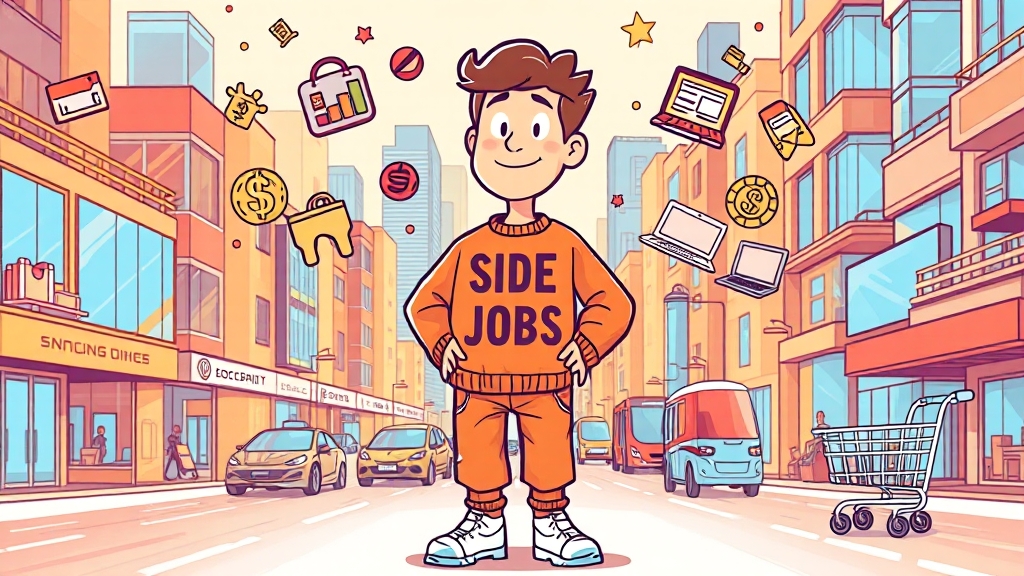 초보 부업 가이드: 시작 & 추천 (cartoon 스타일)