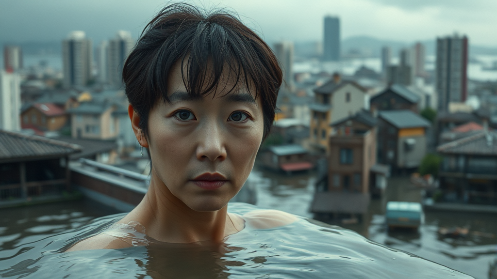 대홍수: 기본 정보 & 줄거리 (realistic 스타일)