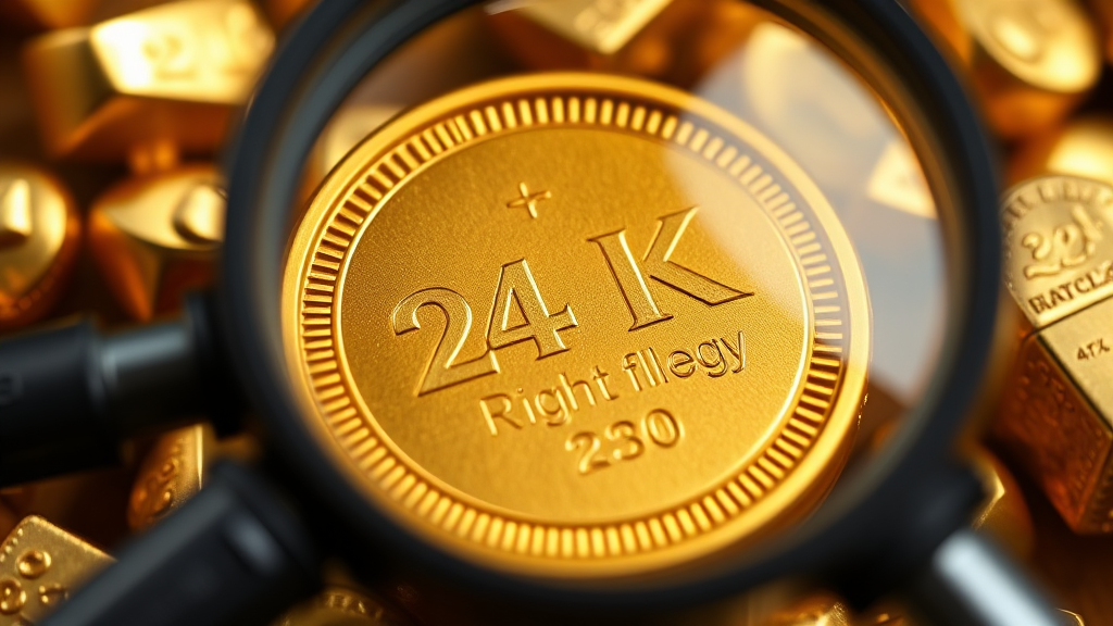 금 순도 표기 방식 이해하기 (realistic 스타일)