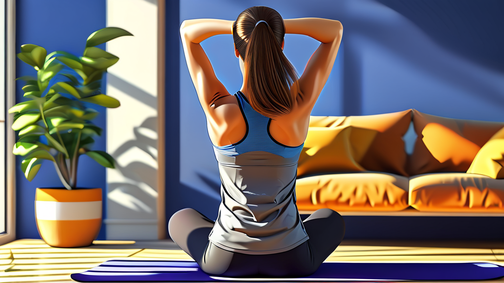 달리기 전후, 허리 건강을 지키는 습관 (realistic 스타일)