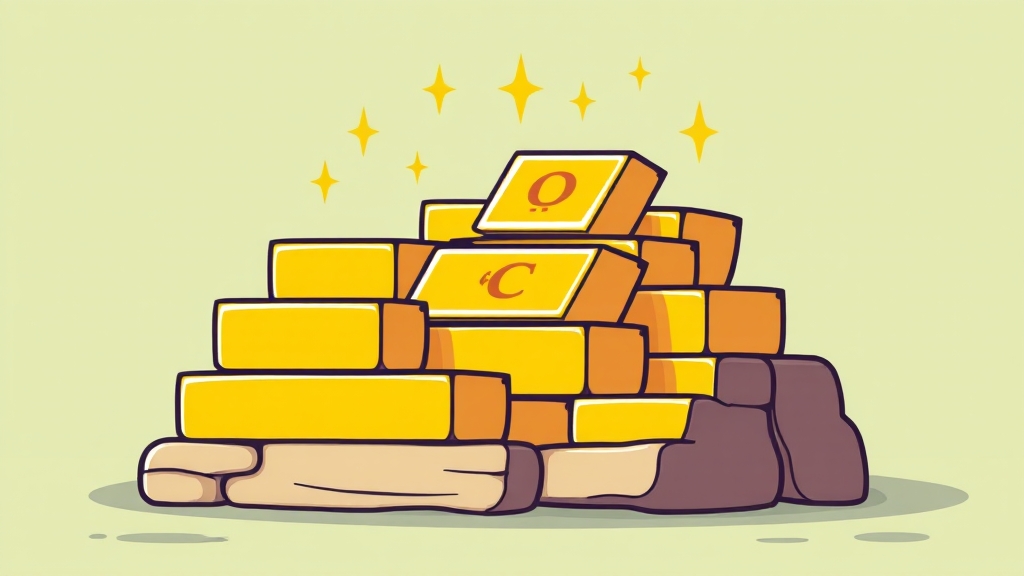 금 투자, 현명한 포트폴리오 전략 (cartoon 스타일)