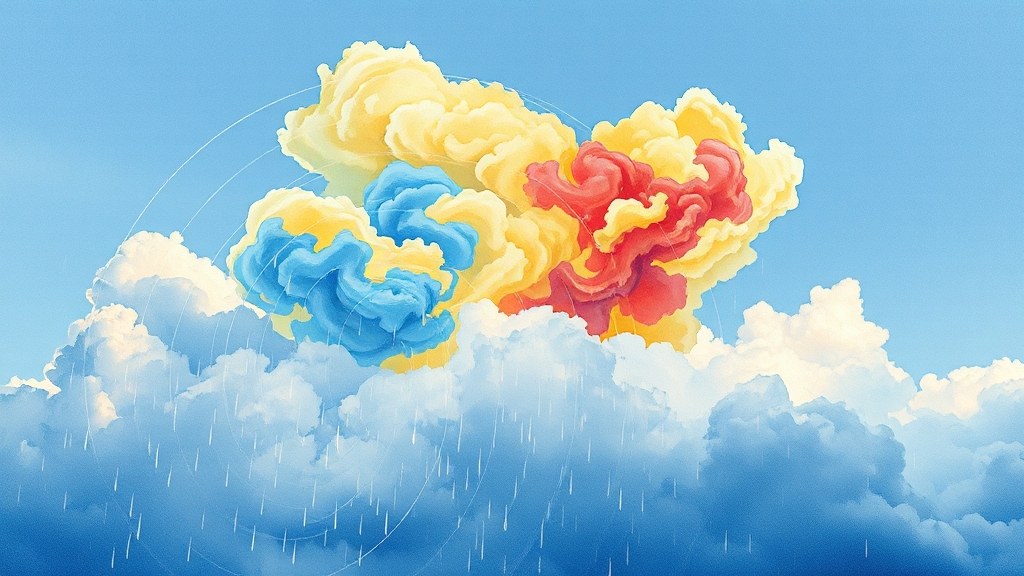 레이더 영상, 강수량 예측 (watercolor 스타일)