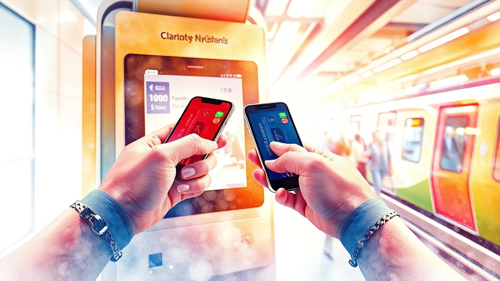 신형 키오스크, 왜 도입했을까? (watercolor 스타일)