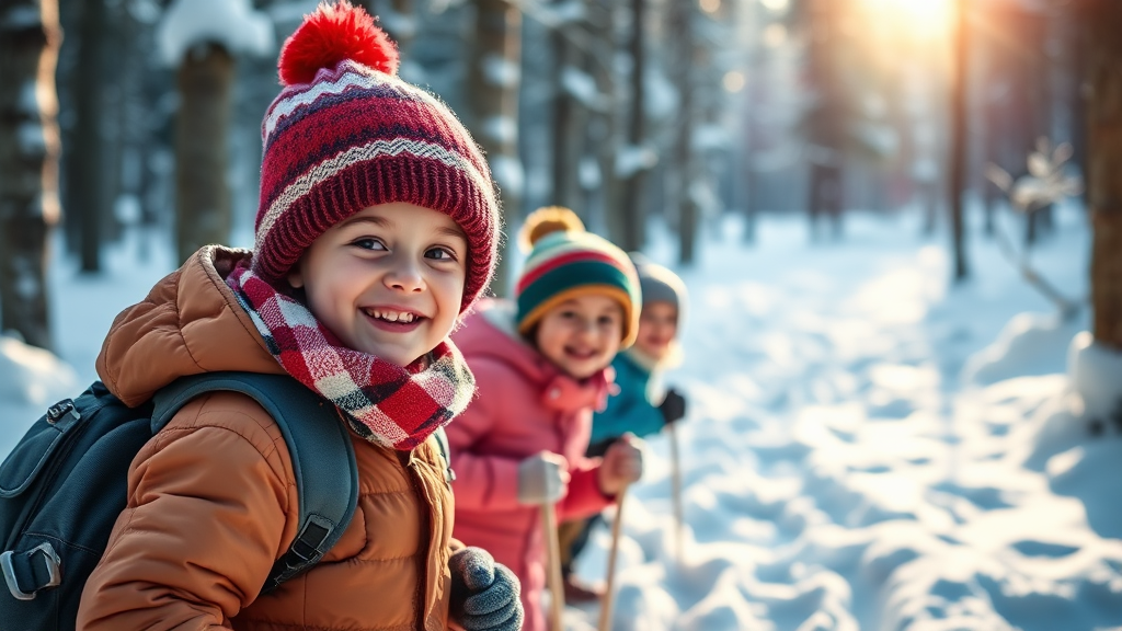 워커힐 윈터 키즈 캠프 소개 (realistic 스타일)